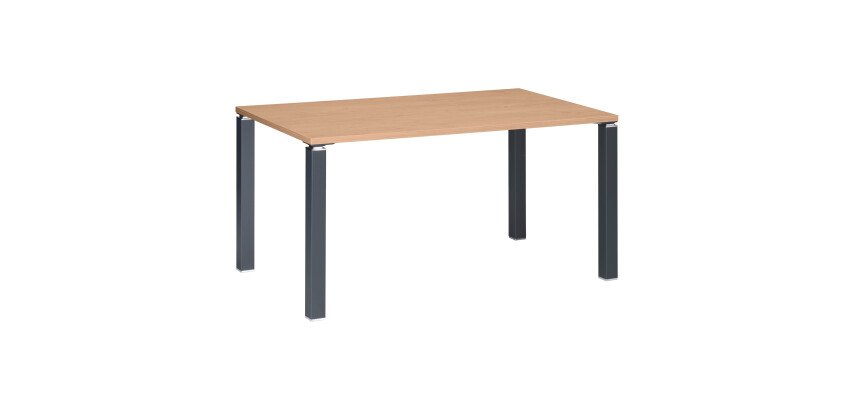 Bureau droit L 140 cm chêne clair Exprim