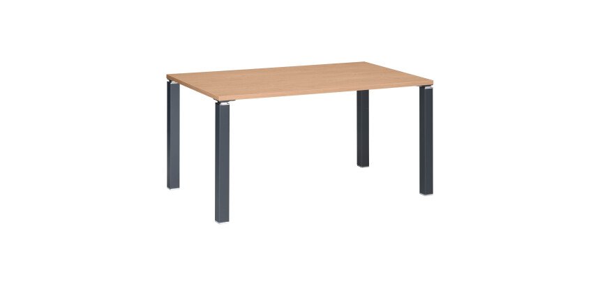 Bureau droit L 140 cm chêne clair Exprim