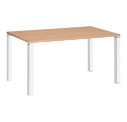 Bureau droit L 140 cm chêne clair Exprim