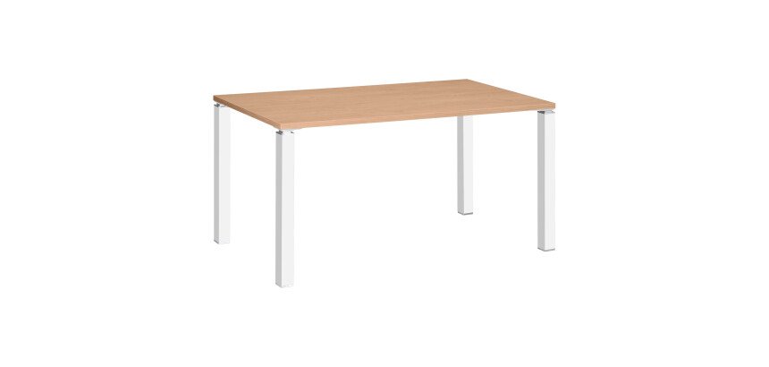 Bureau droit L 140 cm chêne clair Exprim