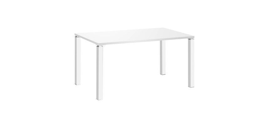 Bureau droit L 140 cm blanc Exprim