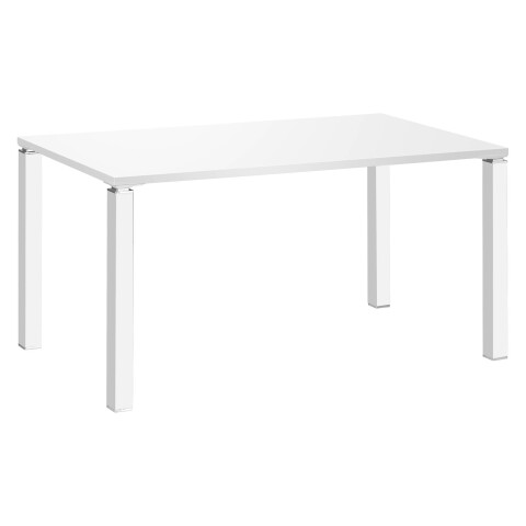 Mesa recta 140 cm blanco-blanco Eden
