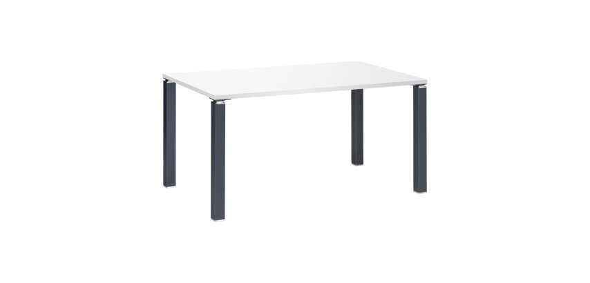 Bureau droit Eden piètement métal
