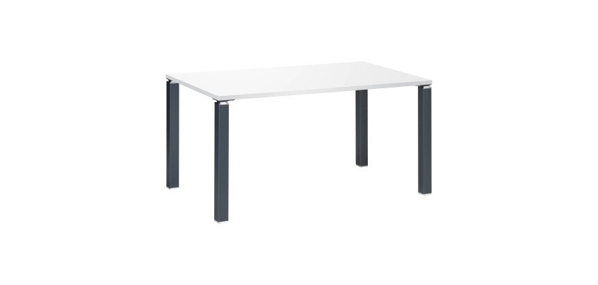 Bureau droit Eden piètement métal