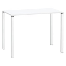 Mesa alta rectangular Eden 140 x 80 cm blanca