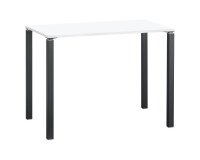 Mesa alta rectangular Eden 140 x 80 cm blanca