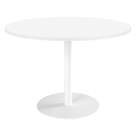 Table ronde plateau diamètre 120 cm Intuitiv pied colonne métal