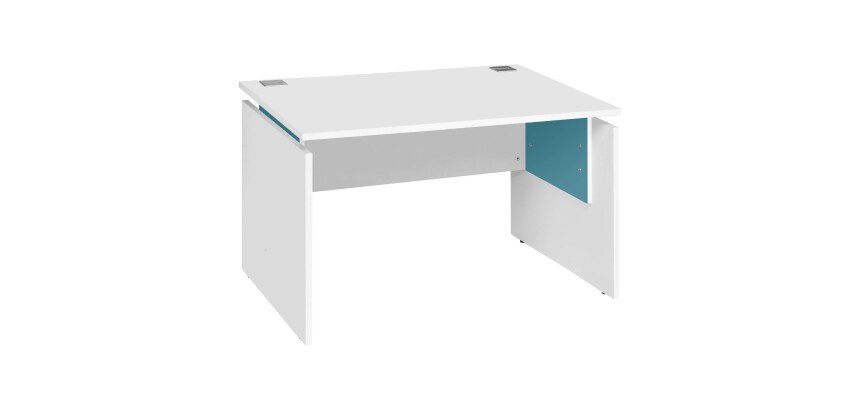 Bureau droit Intuitiv' réglable en hauteur piètement plein bois