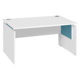 Bureau droit Ineo blanc L 140 cm