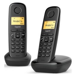 Pack duo téléphone sans fil Gigaset AL170  Noir