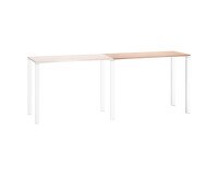 Extensión mesa de reunión alta Eden fondo 60 cm roble 