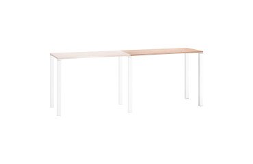 Extensión mesa de reunión alta Eden fondo 60 cm roble 