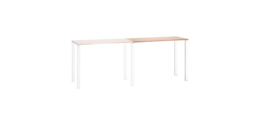 Extension pour table haute Eden chêne clair 140 x 60 cm