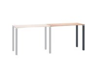 Extensión mesa de reunión alta Eden fondo 60 cm roble 