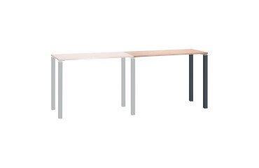 Extensión mesa de reunión alta Eden fondo 60 cm roble 