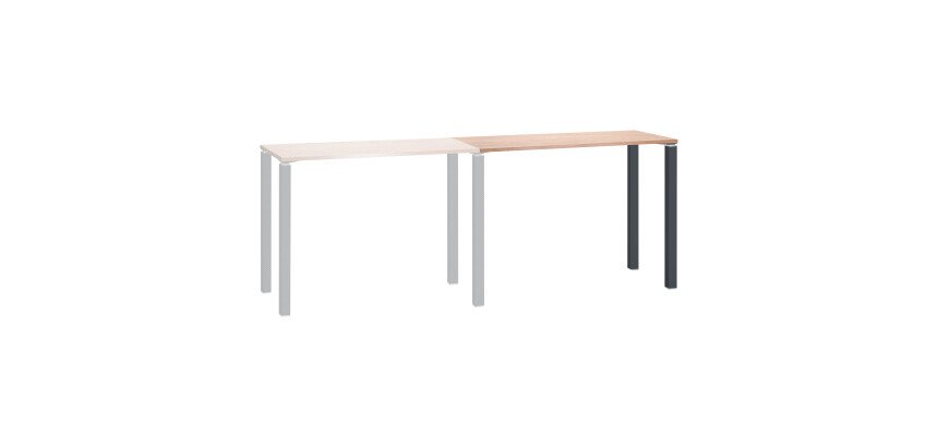 Extension pour table haute Exprim chêne clair