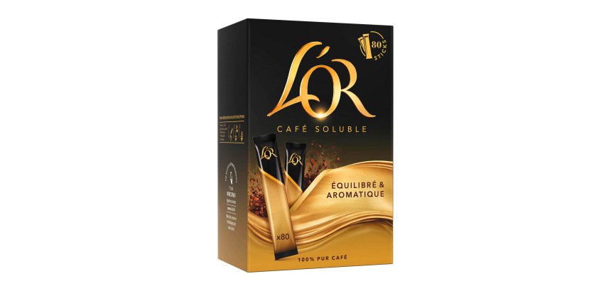 Sticks de café soluble L'Or Classique - Boîte distributrice de 80
