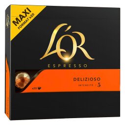 Capsules de café L'Or Espresso Delizioso - Boîte de 20