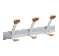 Appendiabiti Alba Metallo-legno cromato 109,7 x 110 x 173,6 mm