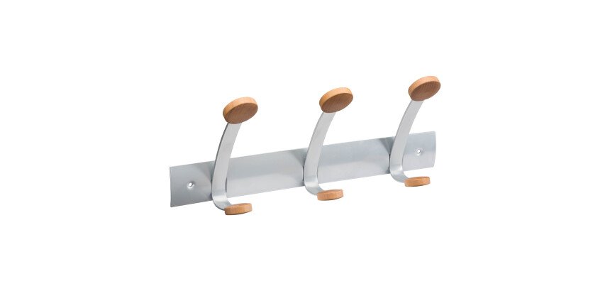 Patères murale finition bois