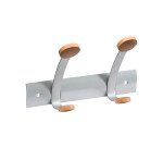 2 Patères murale finition bois Alba