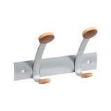 2 Patères murale finition bois Alba