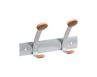 Wandkapstokken met houten afwerking 