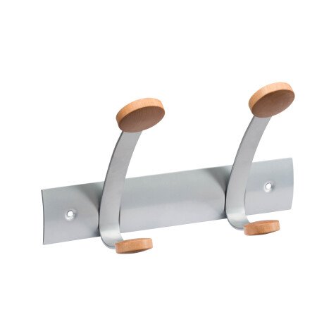 2 Patères murale finition bois Alba