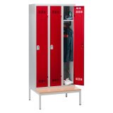 Vestiaire colonne Color monobloc industrie propre