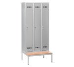 Vestiaire Color - 3 colonnes monobloc/industrie propre