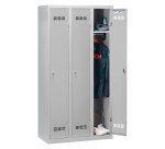 Vestiaire Color - 3 colonnes monobloc/industrie propre