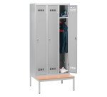 Vestiaire Color - 3 colonnes monobloc/industrie propre