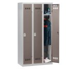 Vestiaire Color - 3 colonnes monobloc/industrie propre