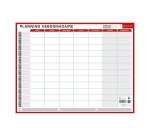 Planning perpétuel Hebdomadaire/Annuel - Effaçable à sec - 32 x 42 cm
