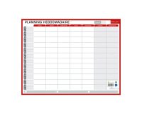Planning perpétuel Hebdomadaire/Annuel - Effaçable à sec - 32 x 42 cm