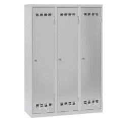 Vestiaire Color - 3 colonnes monobloc/industrie salissante