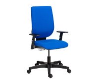 Bureaustoel Nao met regelbare armleuning 1D - permanent contact - blauw