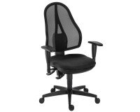 Silla de oficina Holly contacto permanente con reposabrazos 3D