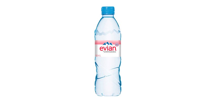 Eau minérale Evian 50 cl - 24 bouteilles