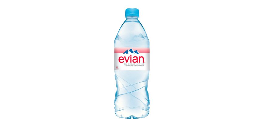 Eau minérale Evian 1 L - 12 bouteilles