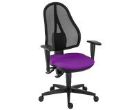 Silla de oficina Holly contacto permanente con reposabrazos 3D