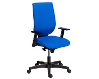 <Bureau stoel NAO stof - in hoogte verstelbare rugleuning - met of zonder armleuningen - Synchroon mechanisme - Zwarte poten</Bureau>