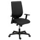 Chaise de bureau NAO - dossier haut tissu - pieds noirs