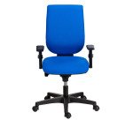 <p>Bureaustoel NAO niet-brandbare stof, in hoogte verstelbare rugleuning, met of zonder armleuningen, synchrone mechaniek, zwarte poten</p>