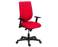 Bürostuhl NAO Stoff - höhenverstellbare Rückenlehne - mit oder ohne Armlehnen - Synchronmechanismus - Schwarze Füße