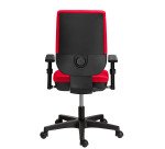 Bürostuhl NAO Stoff - Höhenverstellbare Rückenlehne - Mit oder ohne Armlehnen - Synchronmechanismus oder Permanentkontakt - Schwarze Füße