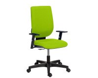 Bureaustoel Nao met regelbare armleuning 1D - permanent contact - groen