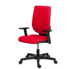 Bürostuhl NAO Stoff - Höhenverstellbare Rückenlehne - Mit oder ohne Armlehnen - Synchronmechanismus oder Permanentkontakt - Schwarze Füße