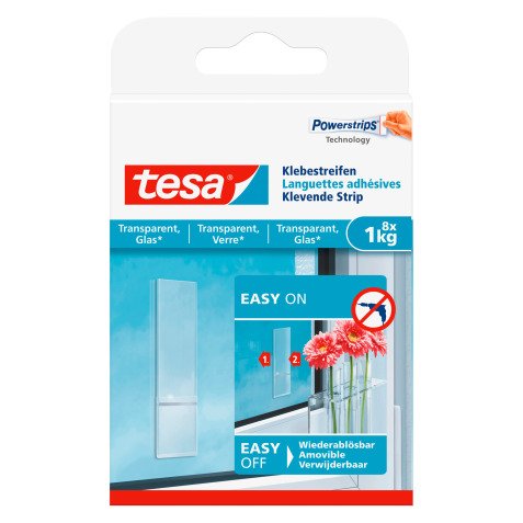 Adhesive strips Tesa for glass and translucent surfaces