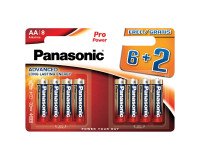 Pilas LR06 AA Pro Power Premium Panasonic - Pack de 6 + 2 GRATIS